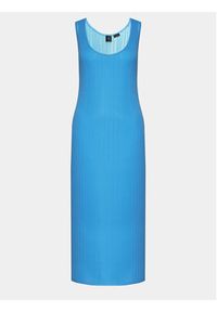 Pinko Sukienka codzienna Dune 103540 A1ND Niebieski Slim Fit. Okazja: na co dzień. Kolor: niebieski. Materiał: syntetyk. Typ sukienki: proste. Styl: casual #6