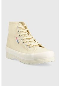 Superga trampki 2341 ALPINA damskie kolor beżowy S00GXG0. Zapięcie: sznurówki. Kolor: beżowy. Materiał: guma #4
