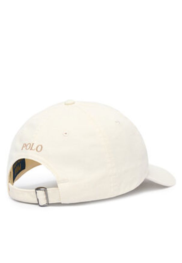 Polo Ralph Lauren Czapka z daszkiem 211912843051 Biały. Kolor: biały. Materiał: bawełna