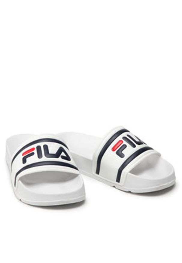 Fila Klapki Morro Bay Teens FFT0028.10004 Biały. Kolor: biały. Materiał: skóra