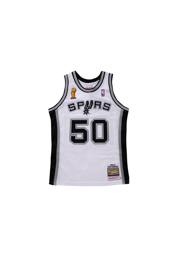 Mitchell & Ness - Koszulka San Antonio Spurs NBA Home Finals David Robinson 2002. Kolor: biały. Sport: koszykówka