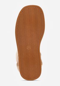 Born2be - Beżowe Sandały w Stylu Botków z Ozdobną Klamrą Theaneasi. Okazja: na co dzień. Zapięcie: klamry. Kolor: beżowy. Materiał: jeans. Styl: casual, elegancki, klasyczny #4