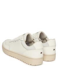 TOMMY HILFIGER - Tommy Hilfiger Sneakersy Th Basket Core FM0FM05629 Écru. Materiał: skóra #3