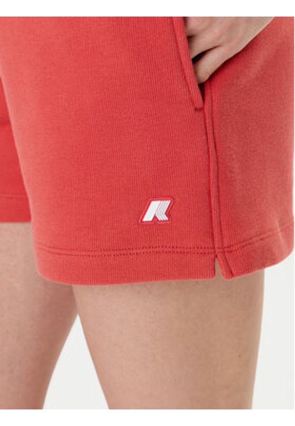 K-Way Szorty sportowe Rika K4147CW Czerwony Regular Fit. Kolor: czerwony. Materiał: bawełna