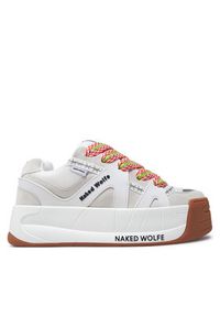 Naked Wolfe Sneakersy Slide Biały. Kolor: biały. Materiał: skóra #4