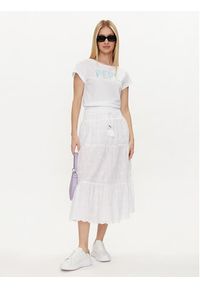 Pepe Jeans T-Shirt Janet PL505836 Biały Regular Fit. Kolor: biały. Materiał: bawełna #3