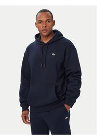Lacoste Bluza SH8863 Granatowy Regular Fit. Kolor: niebieski. Materiał: bawełna #1