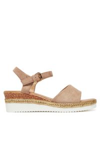 Clara Barson Espadryle WS2189-15 Beżowy. Kolor: beżowy. Materiał: materiał