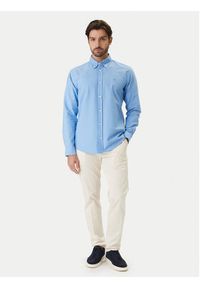 BOSS Koszula H-Roan 50555920 Błękitny Slim Fit. Kolor: niebieski. Materiał: bawełna #5