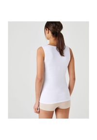 DAMART - Damski tank top Damart Thermolactyl. Kolor: biały. Materiał: dzianina, skóra. Sezon: zima #2