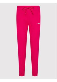 MSGM Spodnie dresowe 3341MDP500 227799 Różowy Regular Fit. Kolor: różowy. Materiał: bawełna, dresówka #5