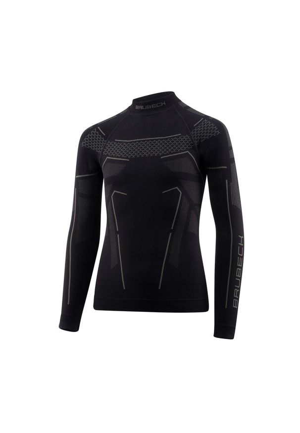 Bluza dziecięca termoaktywna Brubeck THERMO JUNIOR. Kolor: wielokolorowy, szary, czarny. Materiał: poliamid, poliester. Sezon: zima. Sport: turystyka piesza