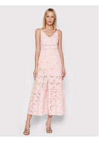 Guess Sukienka letnia Serafina W2GK44 WEJV0 Różowy Flare Fit. Kolor: różowy. Materiał: bawełna. Sezon: lato #2