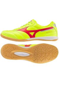 Buty Mizuno Morelia Sala Elite In M Q1GA240145 żółte. Kolor: żółty. Materiał: skóra. Szerokość cholewki: normalna. Sport: piłka nożna #1