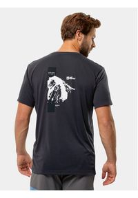 Jack Wolfskin T-Shirt Vonnan 1809941 Szary Regular Fit. Kolor: szary. Materiał: syntetyk #4