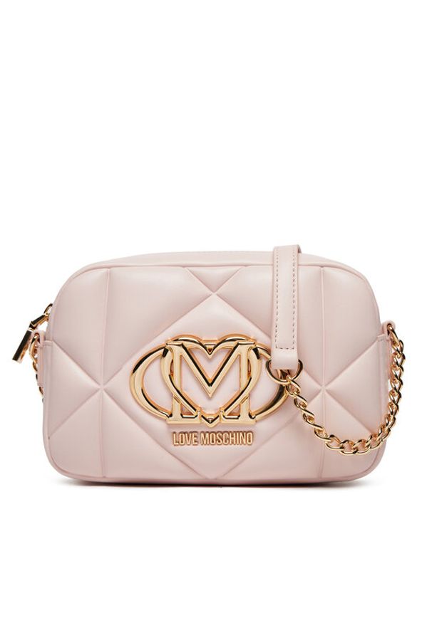 Love Moschino - LOVE MOSCHINO Torebka JC4038PP1MLC0601 Różowy. Kolor: różowy. Materiał: skórzane