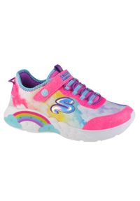 skechers - Buty do chodzenia dziewczęce, Skechers Rainbow Racer. Kolor: różowy. Sport: turystyka piesza