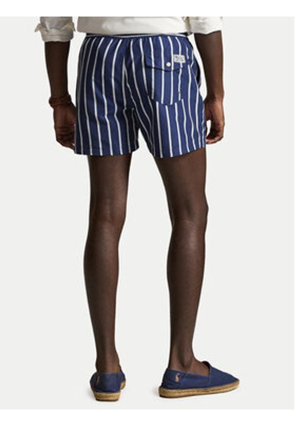 Polo Ralph Lauren Szorty kąpielowe 710975405001 Granatowy Slim Fit. Kolor: niebieski. Materiał: syntetyk