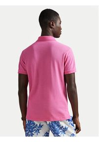 Polo Ralph Lauren Polo 710680784510 Różowy jasny Custom Slim Fit. Typ kołnierza: polo. Kolor: różowy. Materiał: bawełna #4