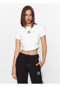 Puma T-Shirt Dare To 621435 Biały Slim Fit. Kolor: biały. Materiał: bawełna