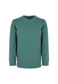 Urban Classics - Chłopięca Koszulka Z Długim Rękawem Z Kieszenią O Dużej Gramaturze. Kolor: niebieski. Długość rękawa: długi rękaw. Długość: długie. Sport: turystyka piesza