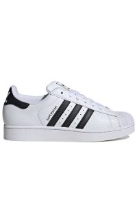 Adidas - Buty unisex adidas Originals Superstar II IH8659 - białe. Zapięcie: pasek. Kolor: biały. Materiał: skóra, guma. Szerokość cholewki: normalna. Wzór: aplikacja. Sezon: lato. Model: Adidas Superstar #1