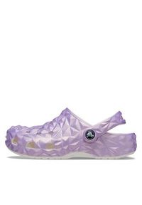 Crocs Klapki Classic Iridescent Geo Clog 209841 Fioletowy. Kolor: fioletowy #4