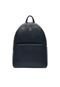 TOMMY HILFIGER - Tommy Hilfiger Plecak Fresh Backpack Corp AW0AW16685 Granatowy. Kolor: niebieski. Materiał: skóra