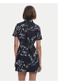 Desigual Sukienka koszulowa 25SWVW38 Czarny Regular Fit. Kolor: czarny. Materiał: bawełna. Typ sukienki: koszulowe #4