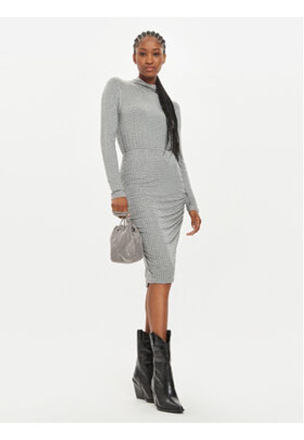 Pinko - PINKO Spódnica ołówkowa Kedrin 104454 A2B4 Szary Slim Fit. Kolor: szary. Materiał: wiskoza