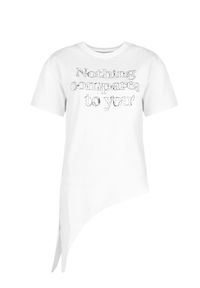 Silvian Heach T-Shirt | GPP23020TS | Kobieta | Biały. Okazja: na co dzień. Kolor: biały. Materiał: bawełna. Długość rękawa: krótki rękaw. Długość: krótkie. Wzór: napisy. Styl: casual #2