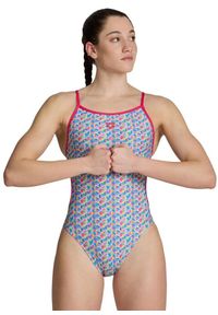 Arena Starfish Swimsuit Lace Back Swimsuit - Freak Rose/White Multi - Rozmiar 38. Kolor: różowy, biały, wielokolorowy