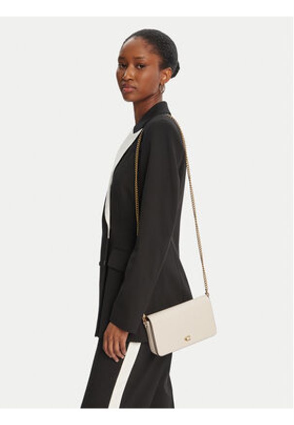 Coach Torebka CAO01 Beżowy. Kolor: beżowy. Materiał: skórzane