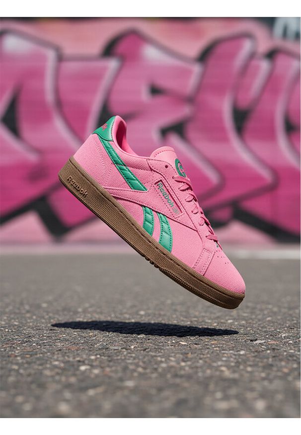 Reebok Sneakersy EO-CLUB C GROUNDS UK 100229526 Różowy. Kolor: różowy. Materiał: skóra, zamsz. Model: Reebok Club