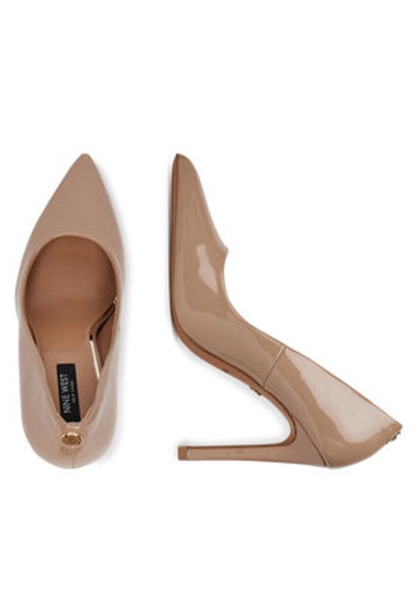 Nine West Szpilki CD24081-1 Beżowy. Kolor: beżowy. Materiał: syntetyk, materiał. Obcas: na szpilce