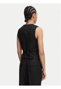 Weekend Max Mara Kamizelka garniturowa Pace 2615151012 Czarny Regular Fit. Kolor: czarny. Materiał: len #4