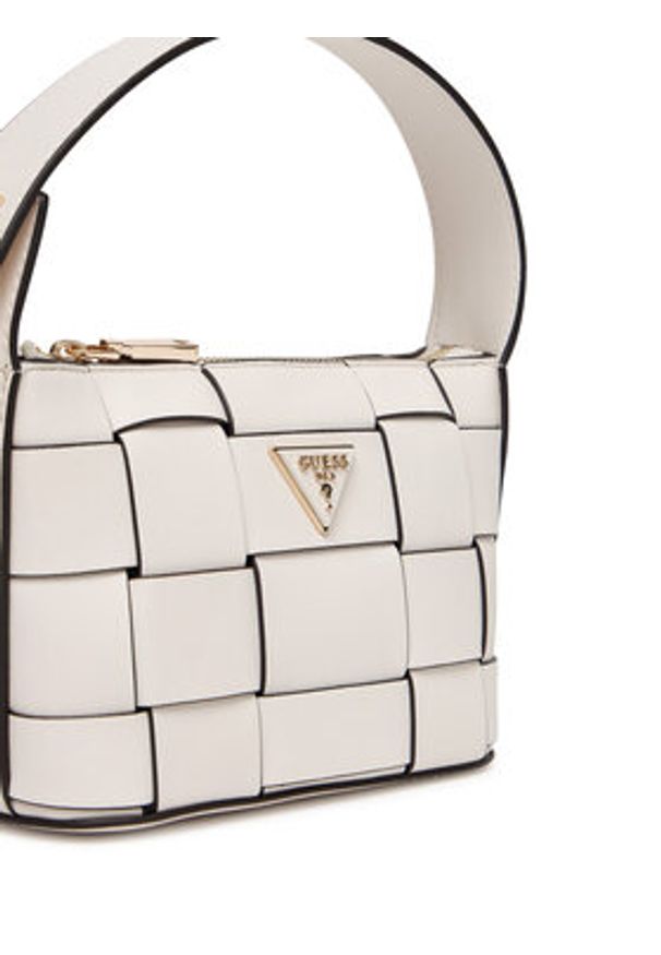 Guess Torebka Maylee Mini HWWG96 61720 Biały. Kolor: biały. Materiał: skórzane