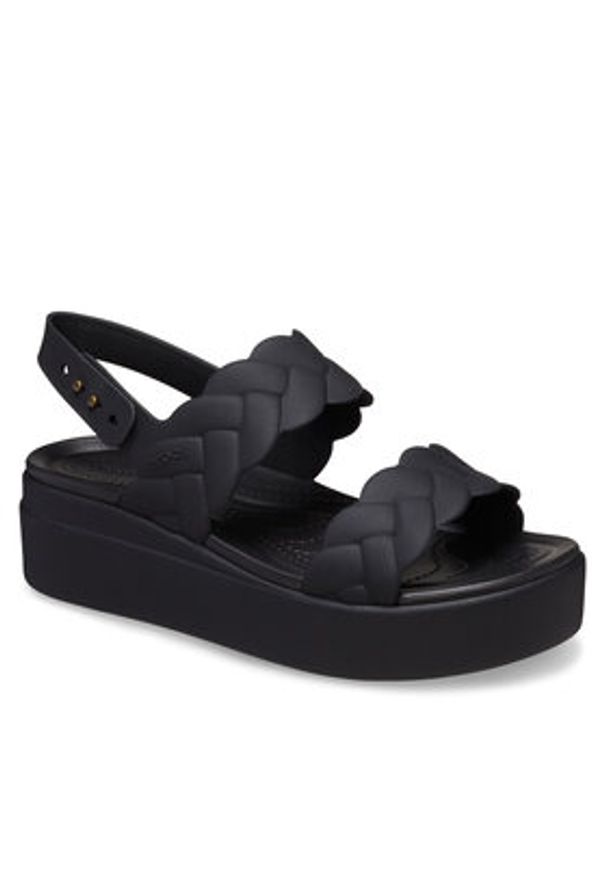 Crocs Sandały Brooklyn Woven Upper LW 209977 Czarny. Kolor: czarny