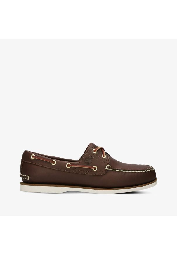 Timberland CLASSIC BOAT 2 EYE Mokasyny męskie. Okazja: na co dzień, na spacer. Kolor: brązowy. Materiał: guma, skóra. Sezon: lato. Styl: casual, elegancki, wakacyjny, klasyczny