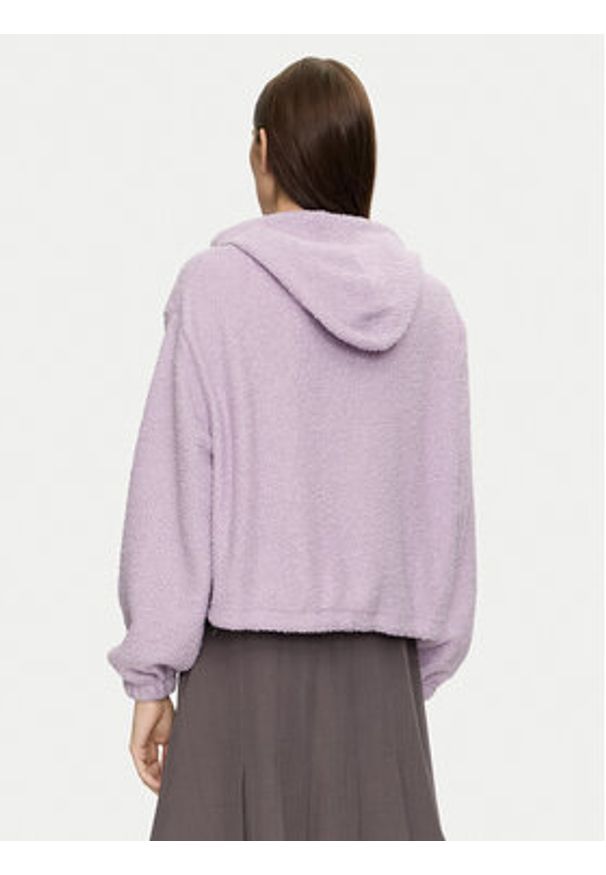 Brave Soul Bluza LSS-225CALLIELIL Fioletowy Regular Fit. Kolor: fioletowy. Materiał: syntetyk
