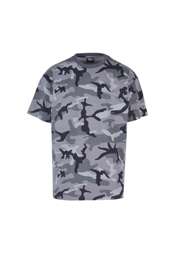 Urban Classics - Męska Koszulka Camo Heavyweight Oversized T-shirt. Kolor: brązowy, zielony, wielokolorowy