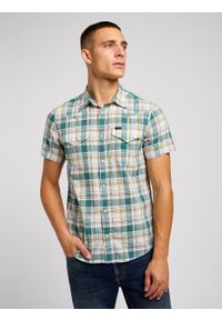Lee - LEE MĘSKA KOSZULA LEE SS WESTERN SHIRT EVERGREEN 112349937