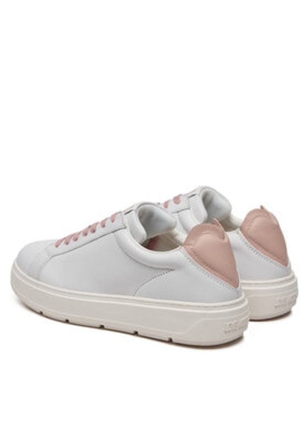 Love Moschino - LOVE MOSCHINO Sneakersy JA15174G1MIA310C Biały. Kolor: biały. Materiał: skóra