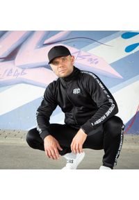 EXTREME HOBBY - Komplet dresowy męski Extreme Hobby Style sportowy. Kolor: biały, czarny, wielokolorowy. Materiał: dresówka, poliester