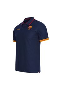 FC Barcelona polo męskie. Typ kołnierza: polo. Kolor: niebieski. Materiał: bawełna #2