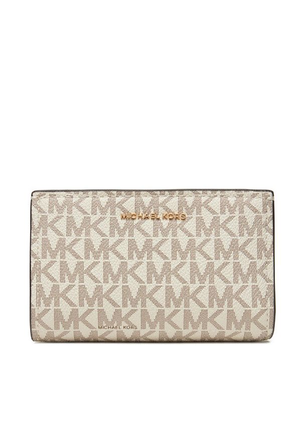 MICHAEL Michael Kors Duży Portfel Damski Bryant 32S5GYTZ2B Beżowy. Kolor: beżowy. Materiał: skóra