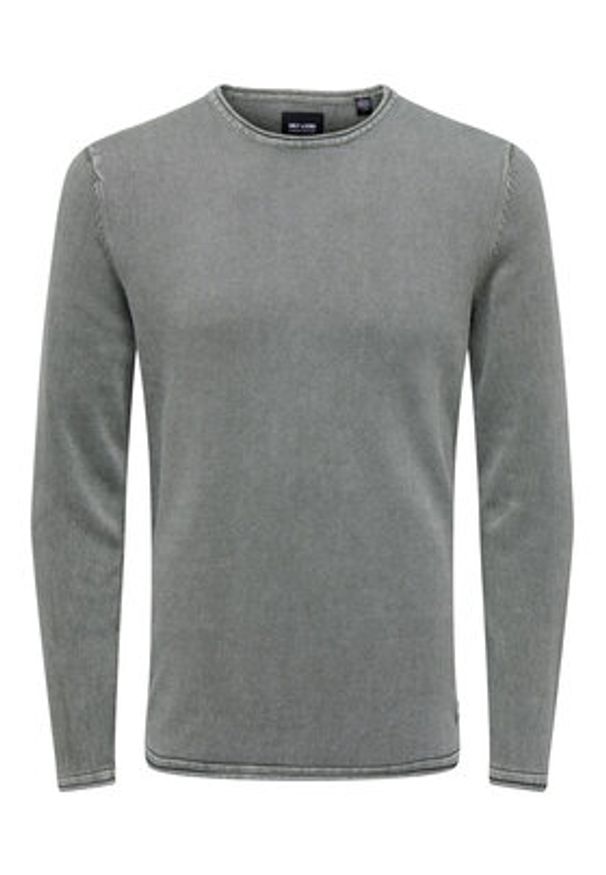 Only & Sons Sweter 22006806 Szary Regular Fit. Kolor: szary. Materiał: bawełna