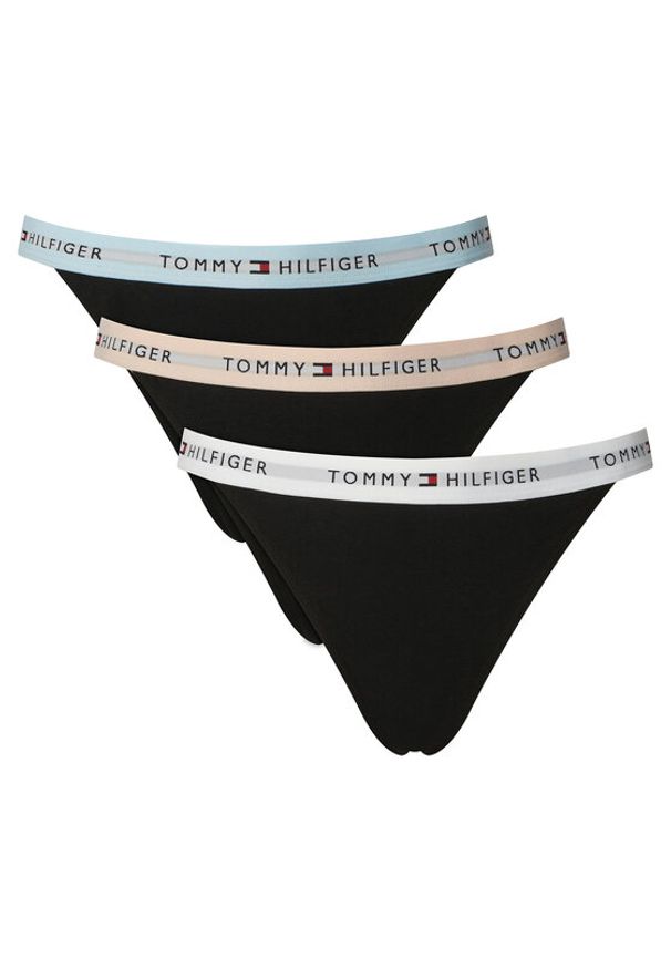 TOMMY HILFIGER - Tommy Hilfiger Komplet stringów UW0UW06518 Czarny. Kolor: czarny. Materiał: bawełna