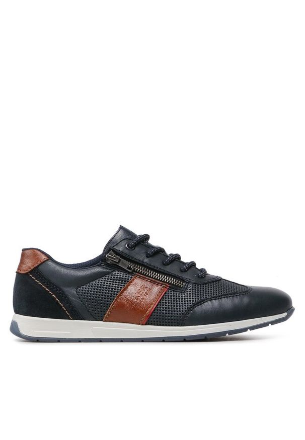 Sneakersy Rieker. Kolor: niebieski