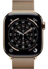 APPLE - Smartwatch Apple Watch 11 42 mm GPS + Cellular Milanese loop złoty tytan Zegarek Series 11 GPS+Cell MF8Y4ET/A (195950472479). Rodzaj zegarka: smartwatch. Kolor: złoty #1